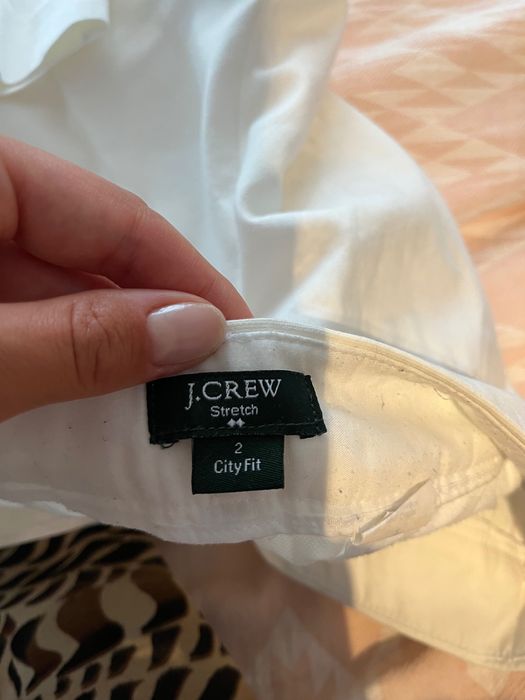 Pantaloni de stofa, low waist, de la JCREW