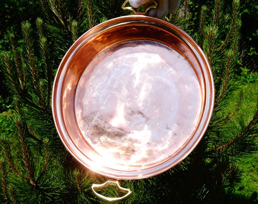 Меден тиган,медна тава,ръчно кован.