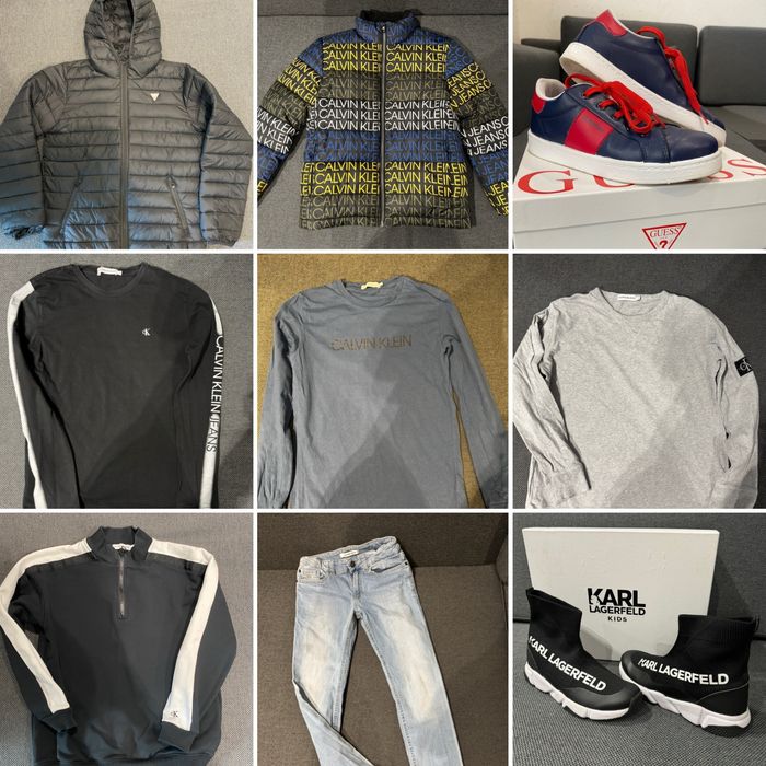 оригинални дрехи и обувки Calvin Klein/Guess за момче,размер 10-12г.