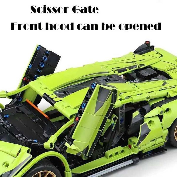 Конструктор Спортен автомобил Lamborghini 1280 части, Съвместим с Lego