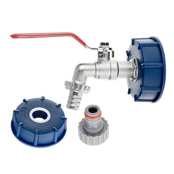 Комплект кран с адаптер s60х6 с връзка за маркуч