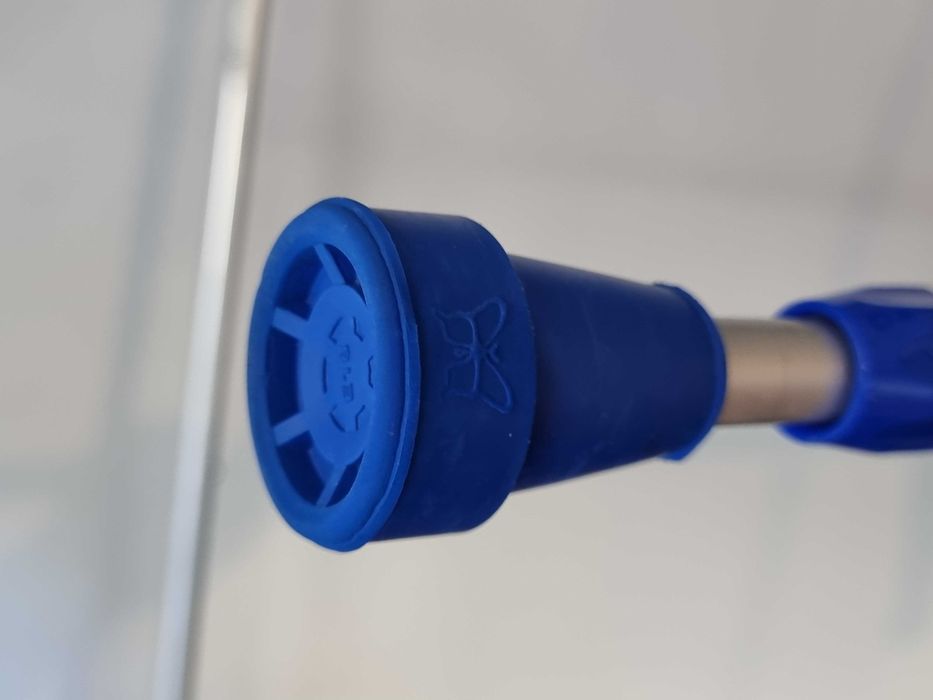 Carje reglabile antebrat, aluminiu, cu maner silicon
