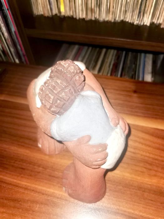 Фигура скулптура керамика рядка пластика на сумисти борци ръчна работа