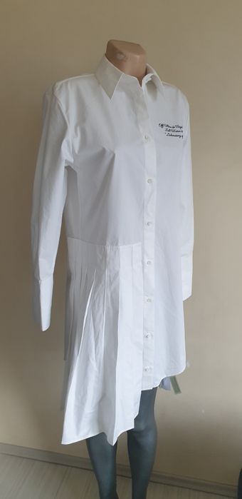 Off White Cotton Dress Italy  40 / М НОВО! ОРИГИНАЛ! Дамска Рокля!