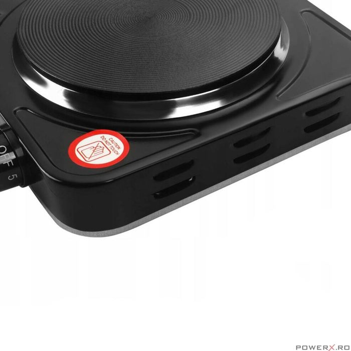 Aragaz electric pentru prepararea alimentelor, 1500 W, negru, Kraft