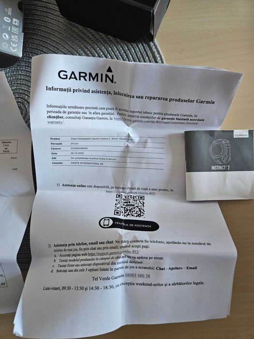 Ceas Smartwatch Garmin Instinct 2, 45mm, Electric Lime (factura, fara defecte)