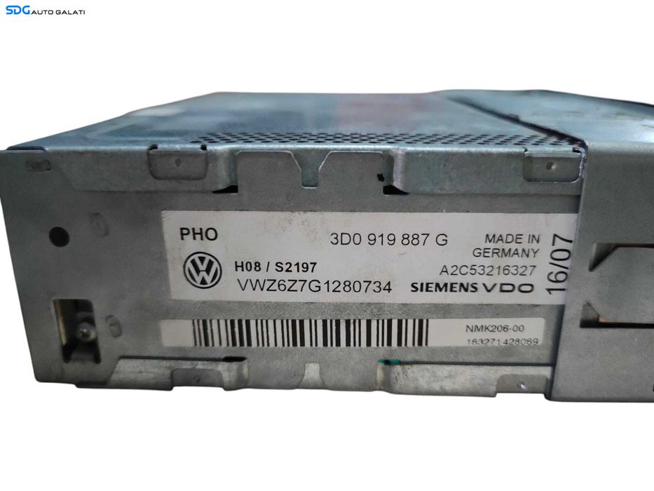 Modul Unitate Amplificator Audio Tuner Navi Navigatie Volkswagen Phaeton 2002 - 2010 Cod 3D0919887G [LR0551]