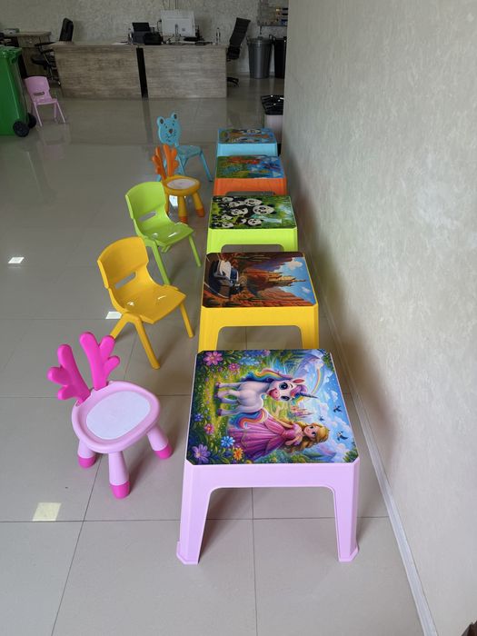 Stol stul karovat (Детский стол и стул)(Детская кровать)