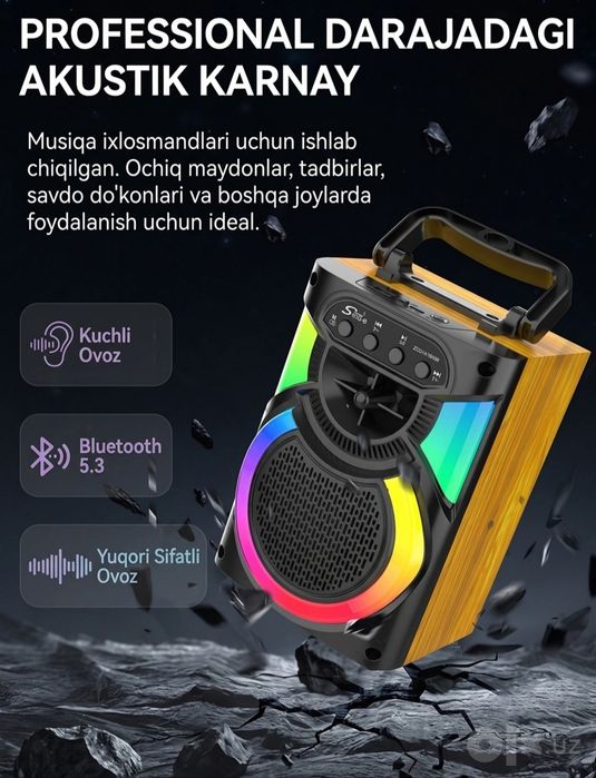 Продается колонка Bluetooth,беспроводная с микрофоном