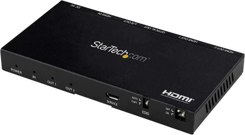 Професионален 4K HDMI сплитер StarTech 1 към 2 (Нов)