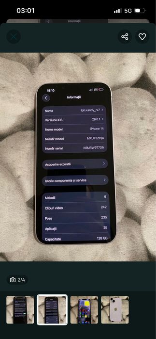 Iphone 14 128 vand schimb