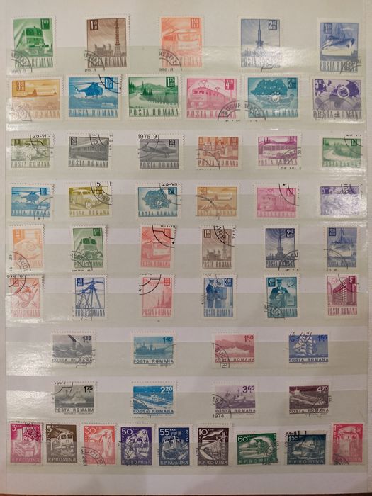 Почтовые марки. Альбом "Транспорт".