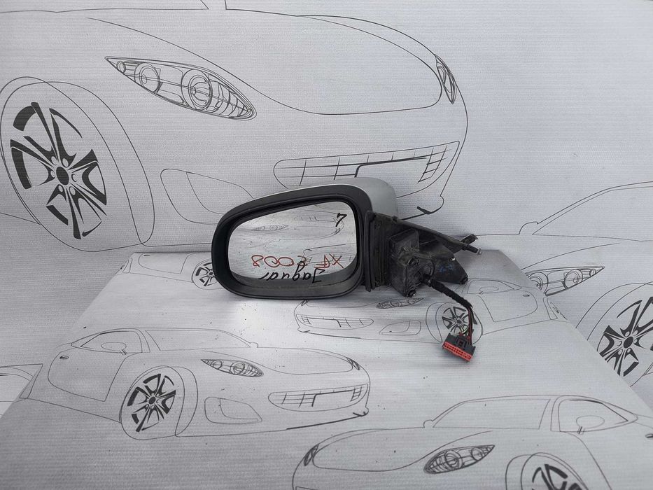 Oglindă Stânga 8 PINI Jaguar XF 2008 / 2007-2011 / Cod OEM C2Z19377 (5D2)