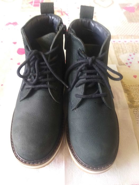 Боти за момче Zara 32 номер от естествена кожа