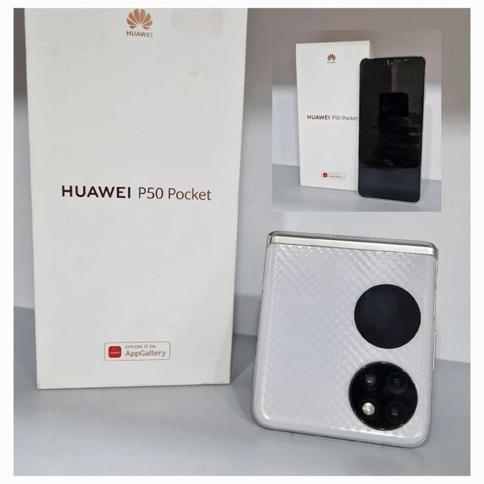 Huawei P50 Pocket, 256GB, 8GB RAM, 4G, White
