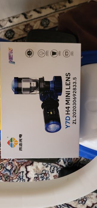 Y7D H4 mini Led cobalt ga quyilgan