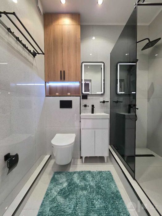 Евро под ключ на 4 этаже: 2-комнатная 37 м² с балконом в ЖК Oz Makon`
