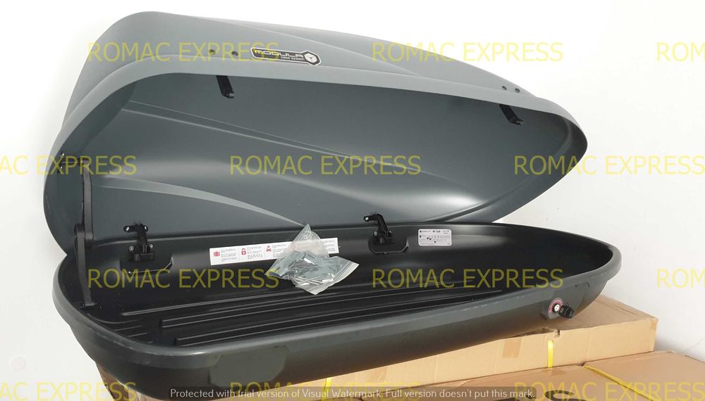 Cutie portbagaj Modula Travel Easy gri 370-460 litri 140 196 x73x51cm