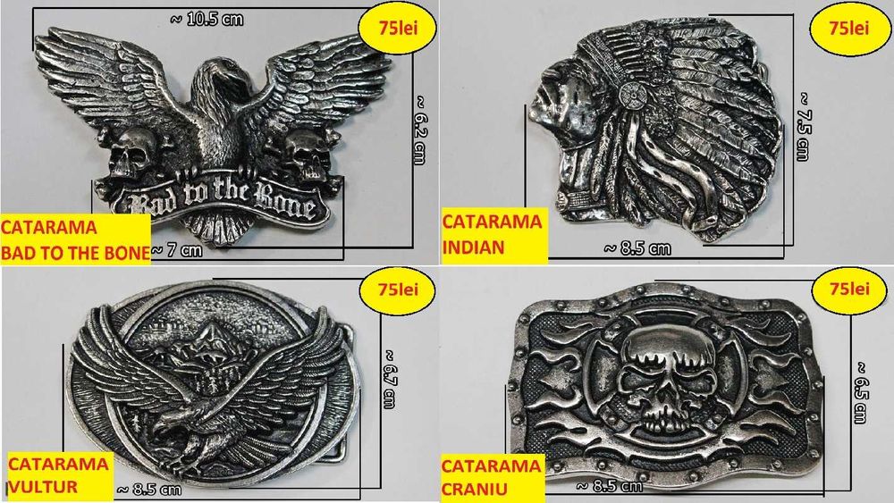Curele piele naturala/ Catarame metalice