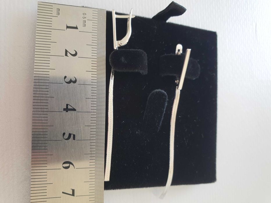 Серьги из белого золота