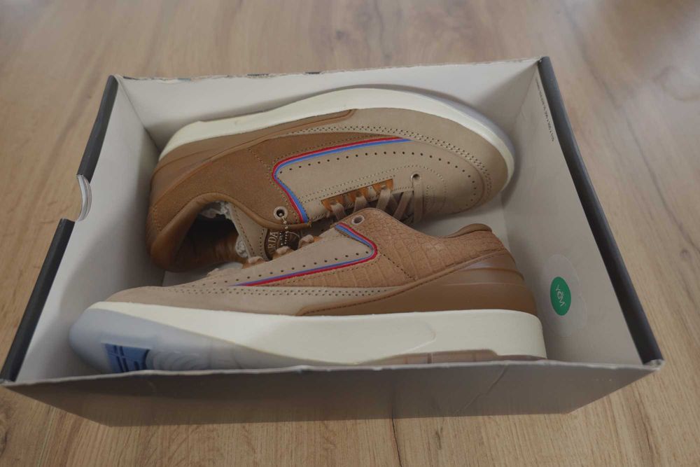Нови! Air Jordan 2 x Two 18 Low Rocky Tan - 38 номер Унисекс