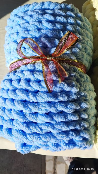 Ръчно плетени бебешки одеалца от хипоалергенна  прежда