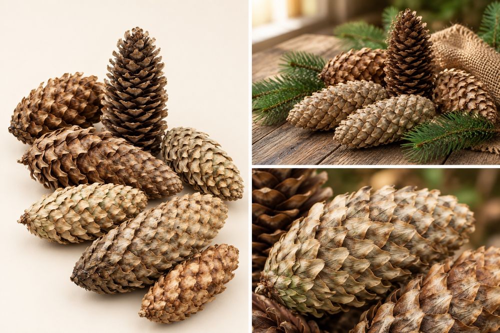 Conuri de brad naturale – ideale pentru decorațiuni și creații handmade