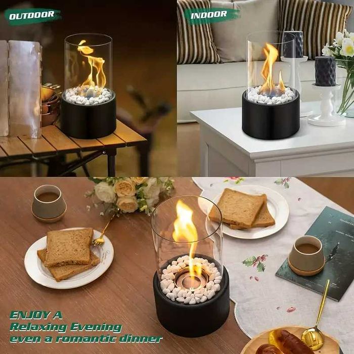 Преносима Биокамина от стомана 28 х 16 см, на биоетанол, био камина