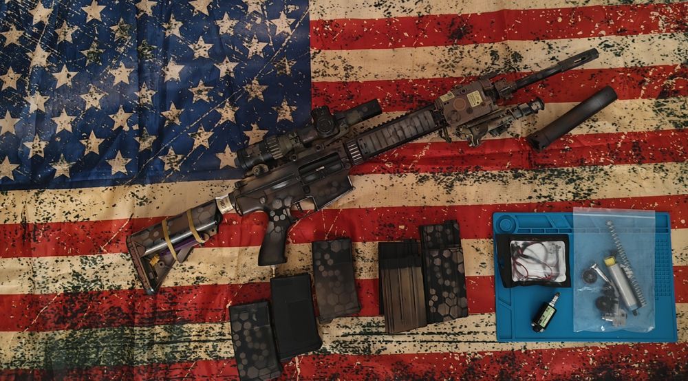 SR25 airsoft HPA