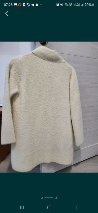 Шерстяная белая вещь