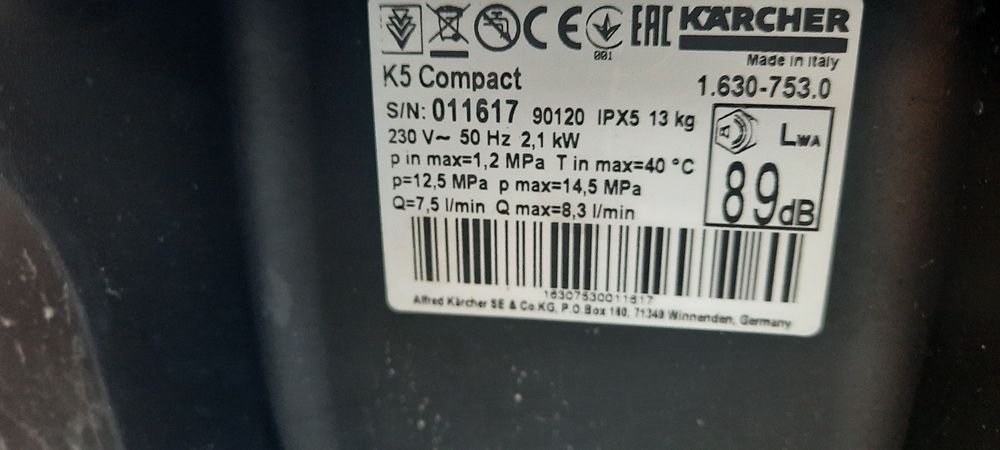 Водоструйка Karcher k5 Compact Мет.ГлаваСупер силна Нова