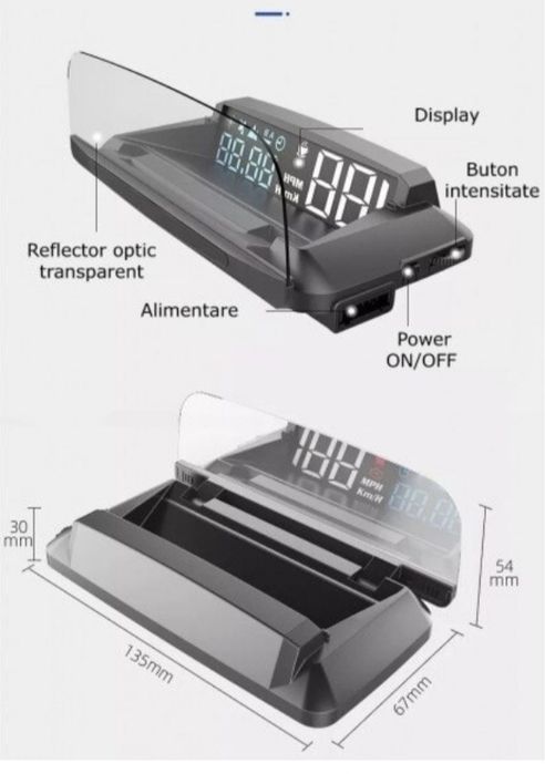 Проектор километраж Hud за предно стъкло