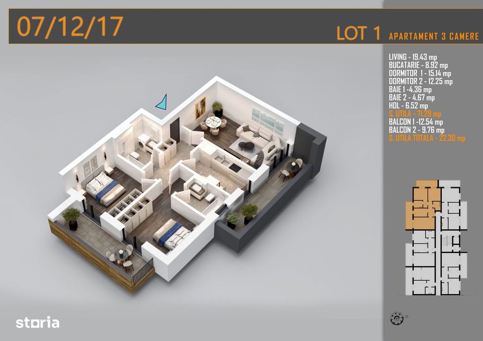 3 Camere - Gura Garlitei - Efy Residence - Metrou N. Teclu! — fotografia 3
