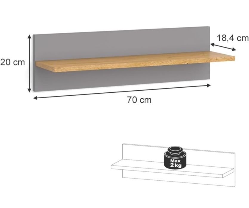 Етажерка за стена Vicco 5012