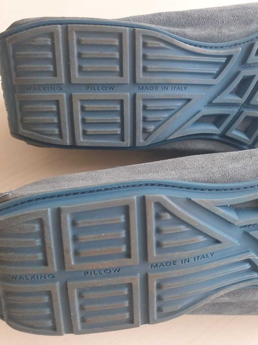 Мъжки мокасини Aldo Brue - естествен велур, Made in Italy.