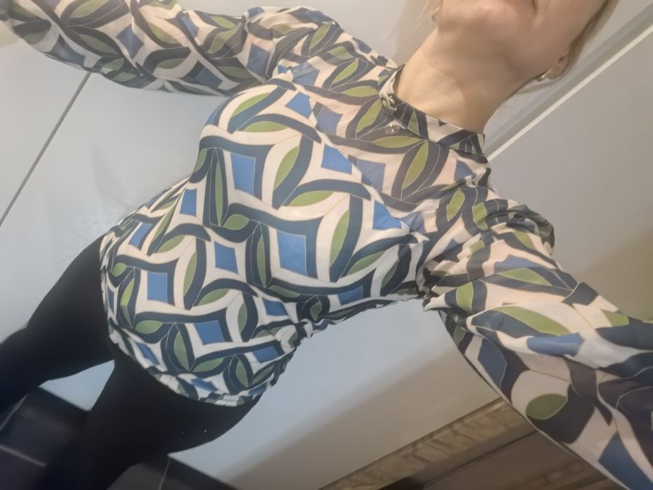 Блуза и панталон сет зелено