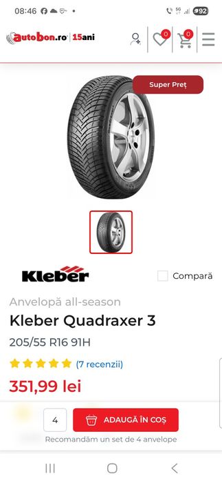 Anvelope allseason 205 55 R16