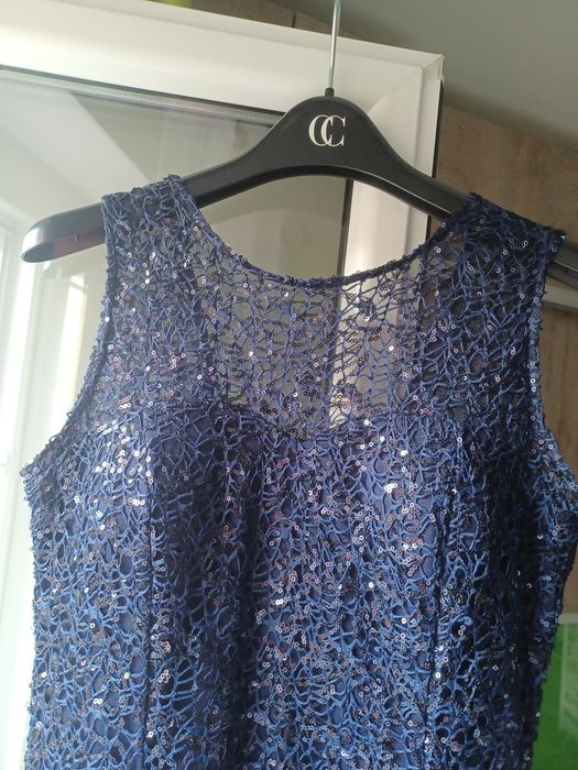 Rochie paiete albastru