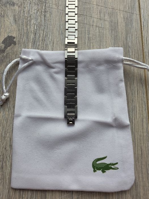 Bratara Lacoste - 21cm - Argintiu