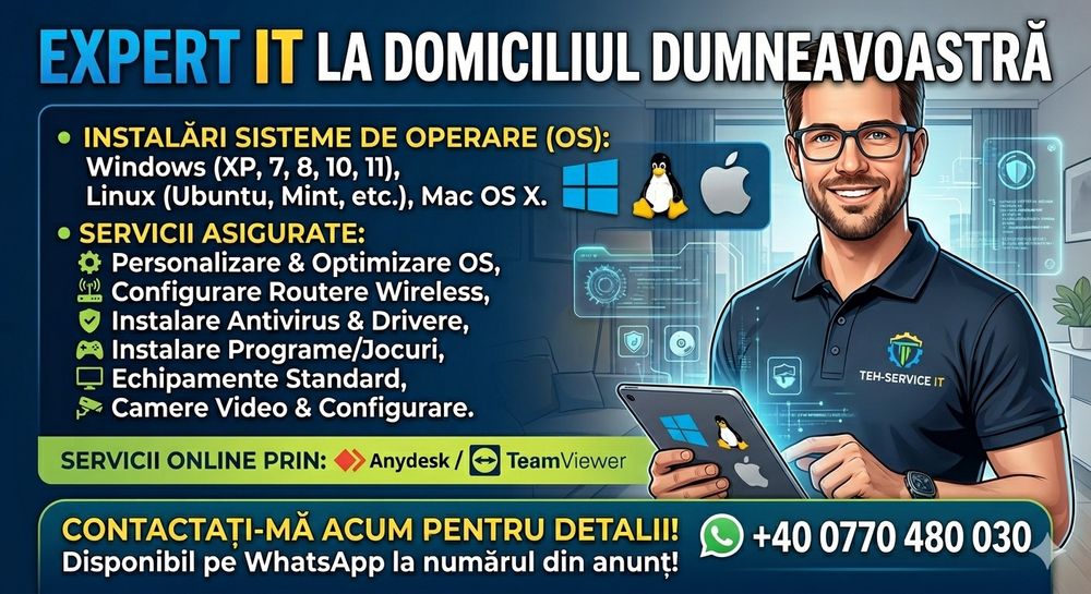 Servicii de instalare windows si reparatii pc