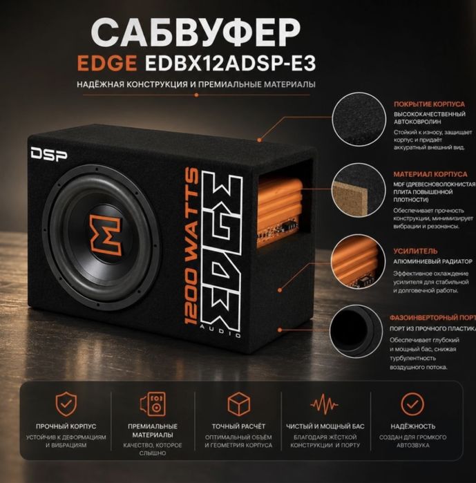 Активный Саббуфер EDGE