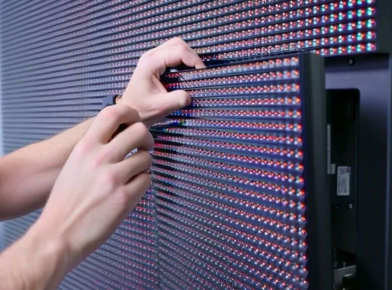 LED экран установка