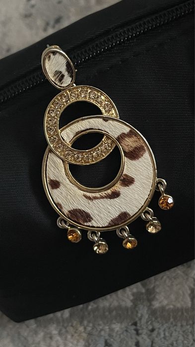 Серьги леопардовые