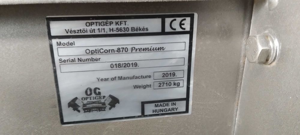 Culegator PORUMB 8 randuri marca Optigep, Opticorn 870 PREMIUM an 2020 ...