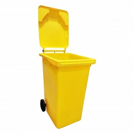 Cos de gunoi/Pubela mobila din plastic 120L