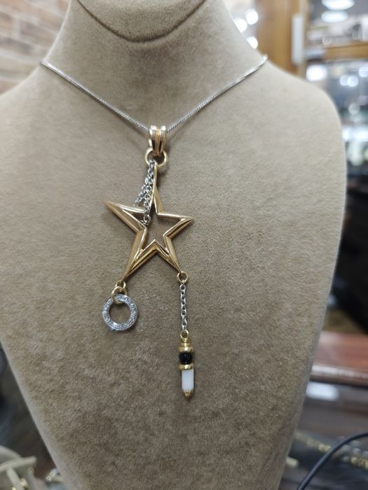 Pandantiv aur 18k 11.29gr cu diamante Silvia Kelly (r)