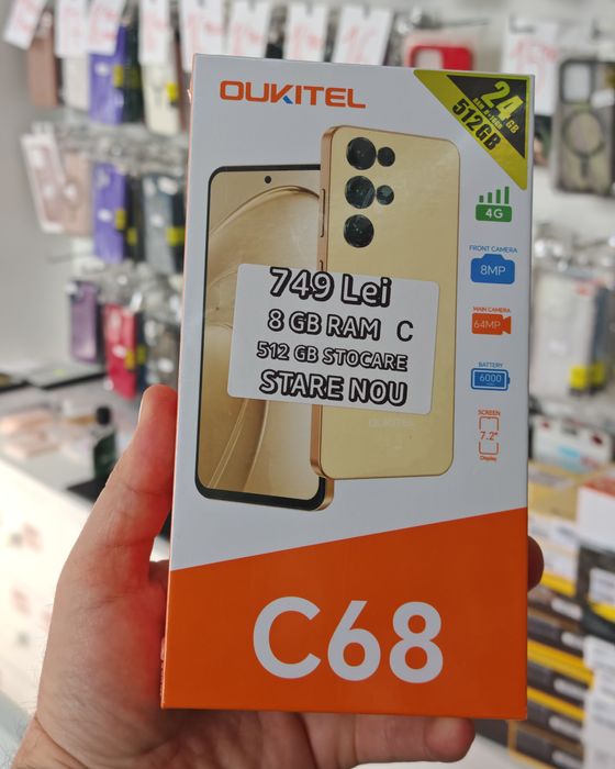 Oukitel C68, 8/512 GB, Sigilat, Garanție