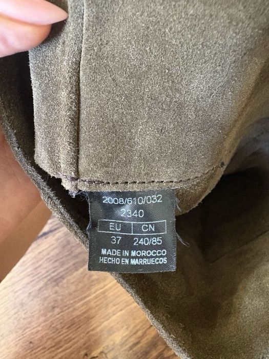 Ботуши от естествен велур  Zara