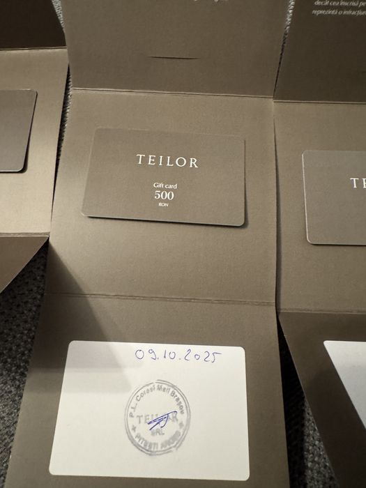 Vouchere Teilor 1800 RON (3x500 + 300) – reducere mare / urgent