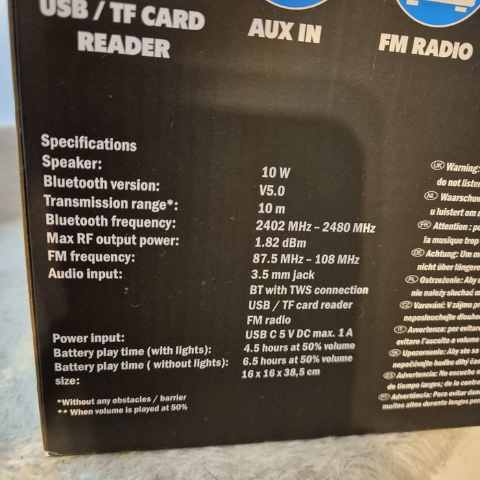 Преносима Bluetooth тонколона